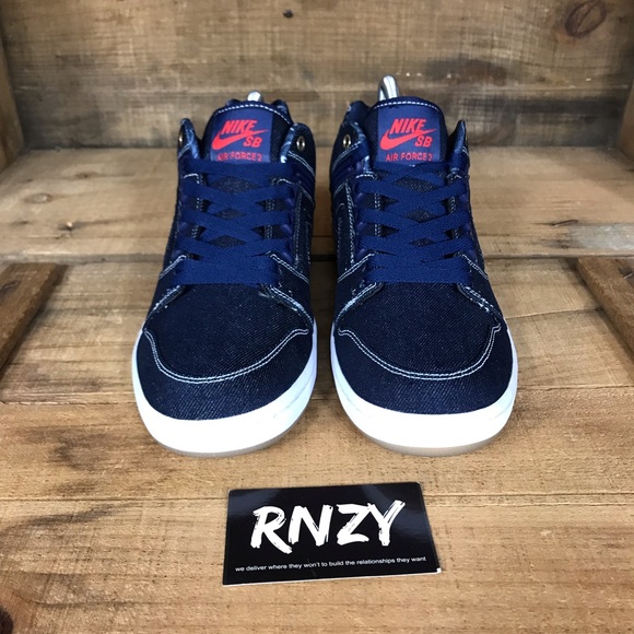 NEW Nike SB Air Force II Low Binary Blue - Picture 2 of 7